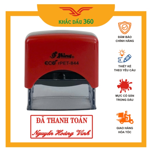 Khắc dấu đã thanh toán