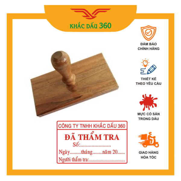 Con dấu cán gỗ